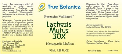 Lachesis Mutus 30x (Lachesis Mutus 30x 55 mL Otc V1 1 2014)